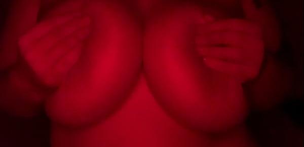  Red light oiled up titty fuck